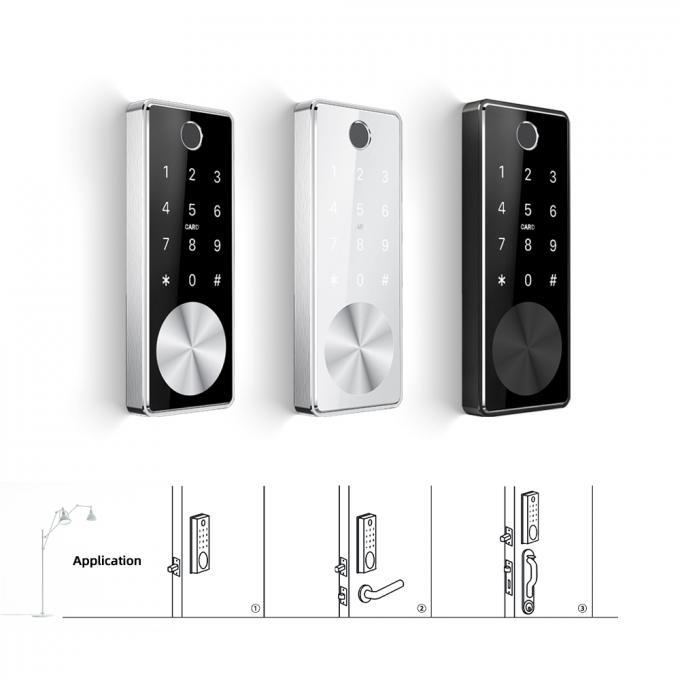 Apartman Kapı Kilitleri Bluetooth WIFI Uzaktan Kumanda Kartı Kod Kapı Kilidi 0