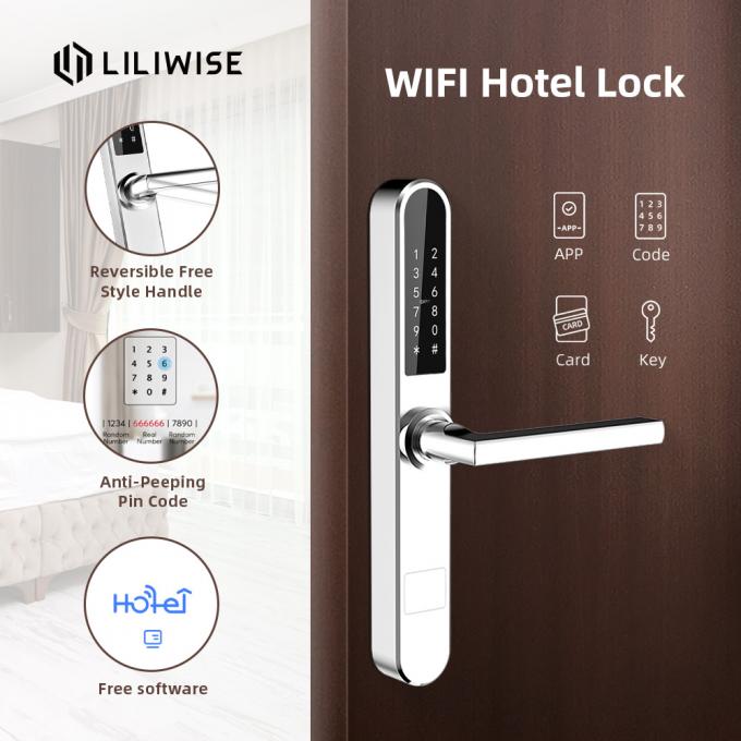 Otel Sistemi Olmadan Akıllı WIFI Bluetooth Kodu Otel RFID Kilidi 2