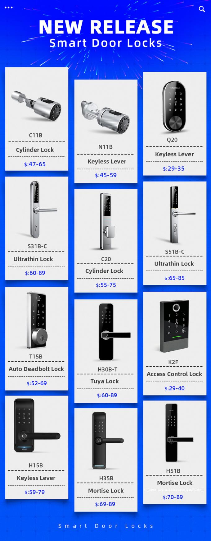 ODM Otel Güvenliği IP65 Elektronik Kapı Kilitleri Siyah Renk 9