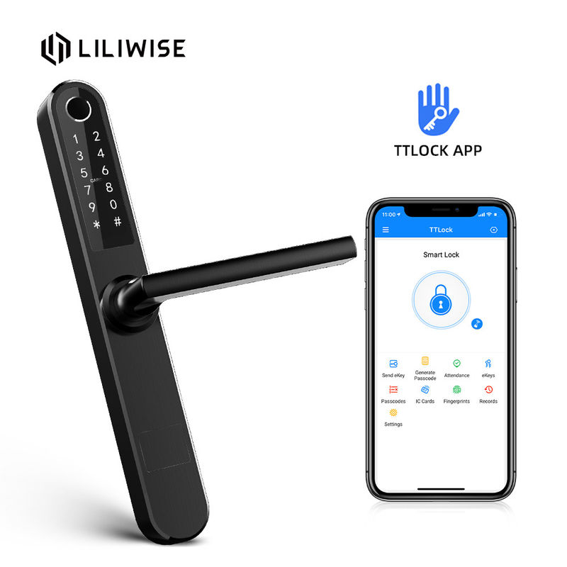 Tam Ozellikli Paslanmaz Celik Kod Kapi Kilidi Wifi Bluetooth Uzaktan Kumanda Kapi Kilidi