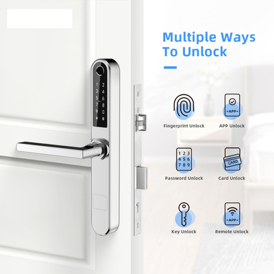 Salıncak Sürgülü Kapı Alüminyum Kapı Kilidi Akıllı Ultrathin Bluetooth Parmak İzi Mekanik Anahtar
