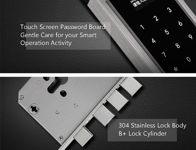 Çoklu Anahtarsız Otel Kapı Kilitleri, Şifre Elektronik Tuş Takımı Kapı Kilidi 0