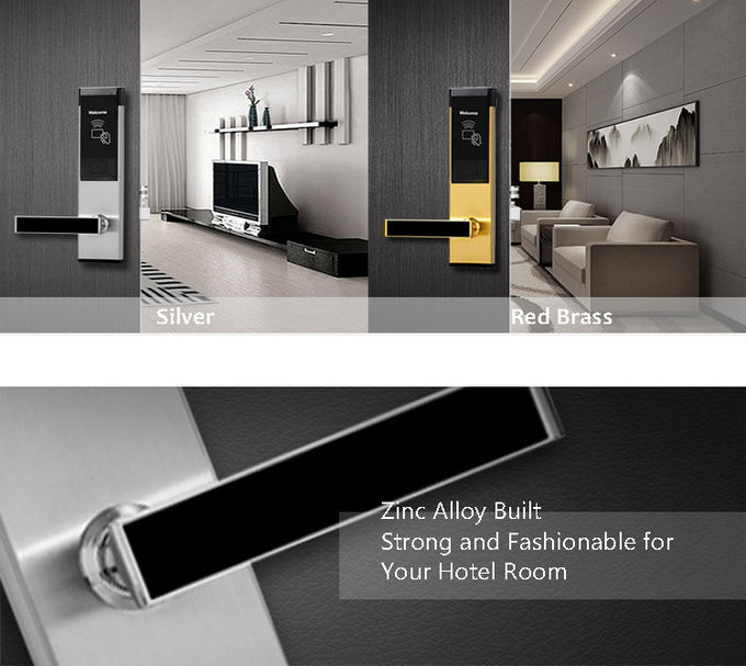 Akıllı Elektronik Otel Kilitleri, Modern Akıllı RFID Kapı Kilidi Sistemi 1