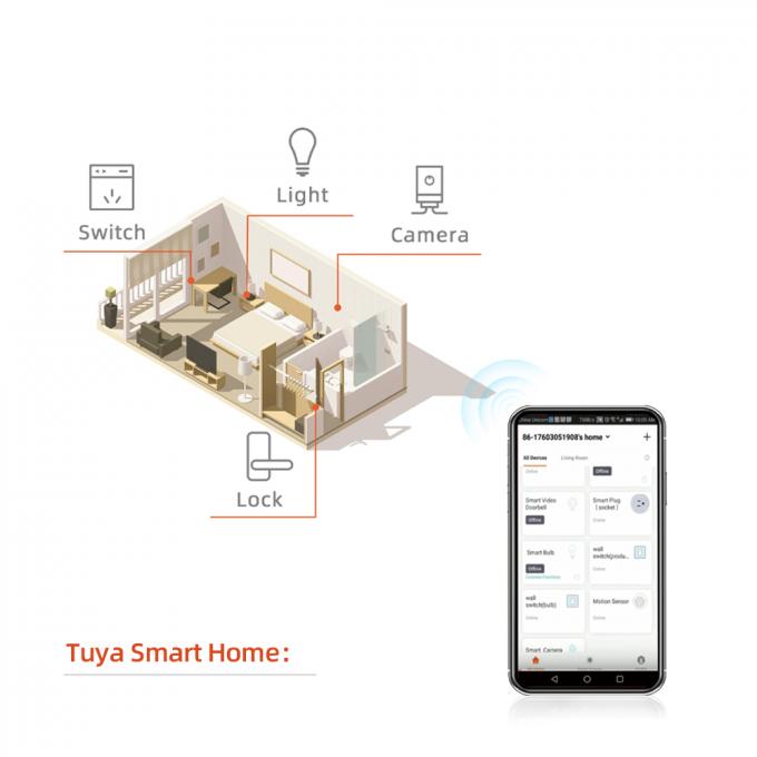 Ev Kullanımı İçin Akıllı Bluetooth Kapı Kilidi Tuya App Sistemi Kontrolleri 1
