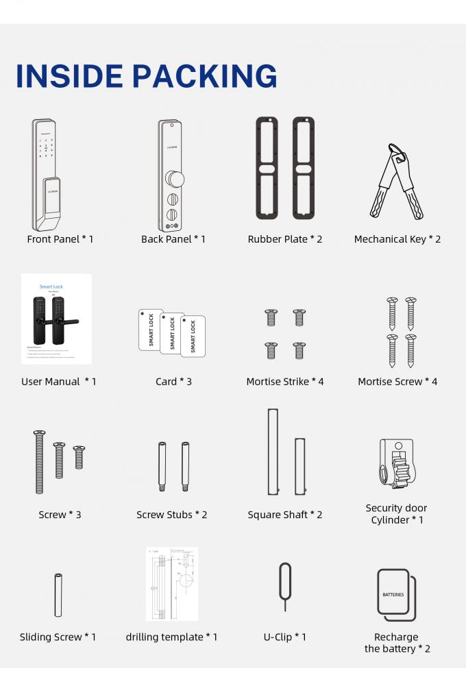 Liliwise New Design Fully-Automatic Lock Digital Electronic Fingerprint Lock Tuya APP TTlock Smart Door Lock 34