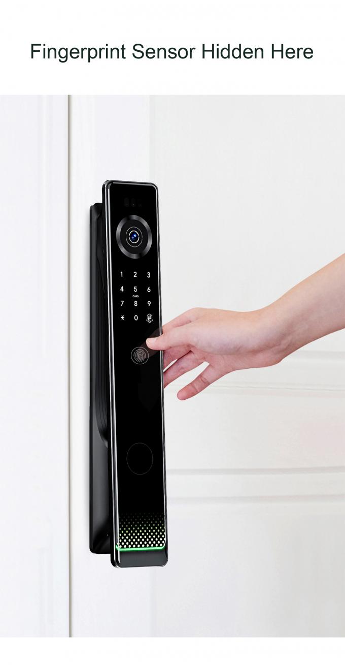 Liliwise Fechadura Dijital Tuya Akıllı Cerradura Wifi G&uuml;venlik Kablosuz Şifre Anahtarsız Kamera ile Akıllı Kapı Kilitleri 10