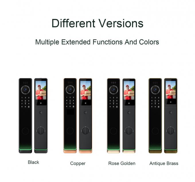 Liliwise Fechadura Dijital Tuya Akıllı Cerradura Wifi G&uuml;venlik Kablosuz Şifre Anahtarsız Kamera ile Akıllı Kapı Kilitleri 16