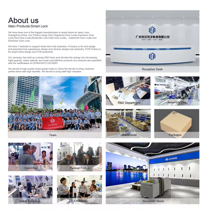 Liliwise 2025 Elektronik Siyah Akıllı Kapı Kilitli Dış Tuya Tt Kamera Akıllı Kilitli Ble Parmak izi ile Kamera Su ge&ccedil;irmez 34