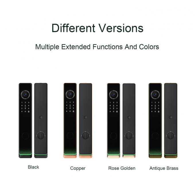 Liliwise Tuya Ttlock Cerraduras Electrices Wifi Parmak izi Dijital Kamera Akıllı Kapı Kilitli Kamera 4