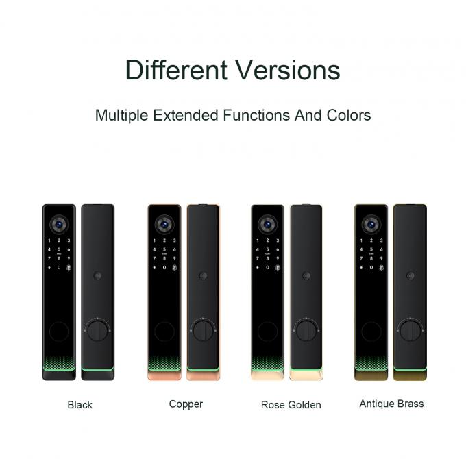 Liliwise Tuya Ttlock Otomatik Biyometrik Kilit Rfid Kart Wifi App Ble Parmak izi Akıllı Kapı Kilitli Kamera 8