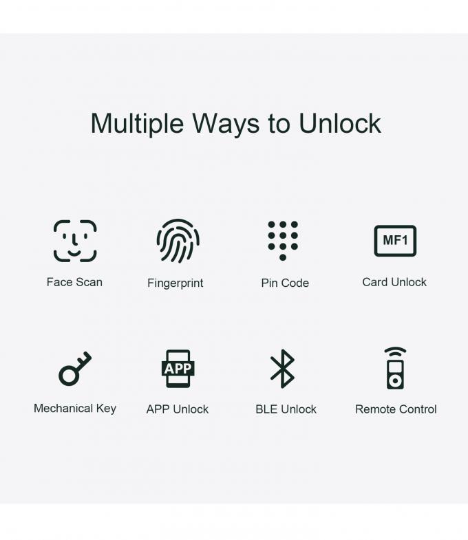 Liliwise G&uuml;venlik Tuya Wifi Cerradura Akıllı Elektronik Akıllı Kilitler Parmak izi Anahtarsız Ttlock Dijital Kapı Akıllı Kilit 4