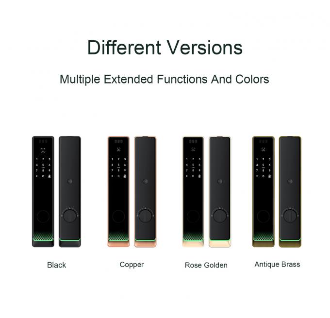 Liliwise G&uuml;venlik Tuya Wifi Cerradura Akıllı Elektronik Akıllı Kilitler Parmak izi Anahtarsız Ttlock Dijital Kapı Akıllı Kilit 8