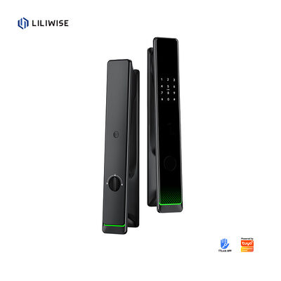 Liliwise Otomatik Elektrikli Akıllı Kapı Kilitleri Su geçirmez Dışarıda Parmak izi Anahtarsız Ttlock Tuya Akıllı Kilit Wifi ile