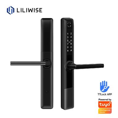 Liliwise Su geçirmez paslanmaz çelik dijital parmak izi kapı kilidi TTlock Akıllı Kapı kilidi BLE Wifi Slim Akıllı kilidi