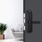Siyah Akıllı Elektronik Kapı Kilitleri Çinko Alaşım Parmak İzi WiFi Kombinasyon Silindir