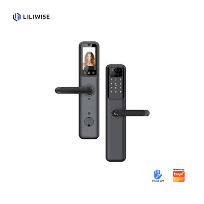 Parmak izi ile akıllı kapı kilidi ahşap çelik kapılar için WiFi Bluetooth