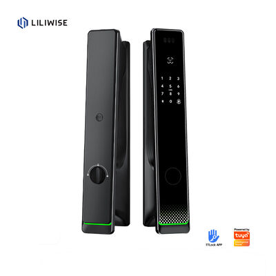 Liliwise Tuya Home Security Front Door Lock Outdoor Digital Fingerprint Waterproof Security Facial Recognition Smart Lock