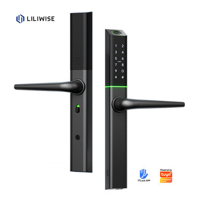 Liliwise Custom Su geçirmez Alüminyum Elektronik Dış Kilit Tuya Ttlock Matter Akıllı Kilitsiz Kilitsiz Slim Akıllı Kapı Kilit