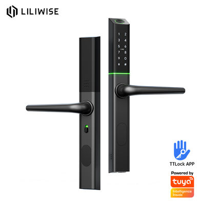 Liliwise Düzenlenebilir Silindir Konumu Ultra ince Akıllı Kilitler Alüminyum Dijital Elektronik Akıllı Kapı Kilitleri 72mm 85mm 90mm 92mm