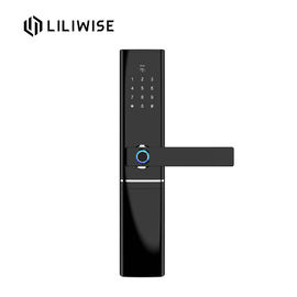 Akıllı Büyük Panel Parmak İzi Çinko Alaşım Bluetooth Kapı Alarmı Kilidi