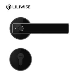 Konut Parmak İzi Kapı Kilidi / Ayrı Silindir WiFi Bluetooth APP Akıllı Elektronik Kapı Kilidi