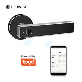 Tuya WiFi App Bluetooth Kapı Kilidi Biyometrik Parmak İzi Kapı Kolu Dijital Anahtarsız Akıllı Kapı Kilidi